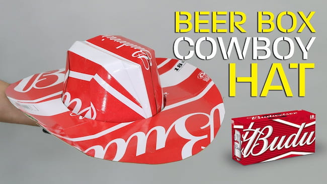 how to make beer box hats