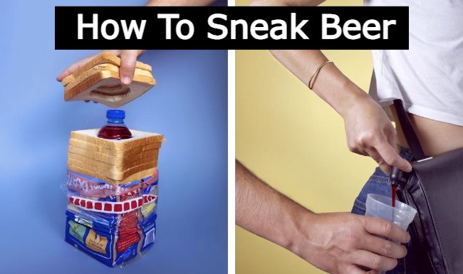 how to sneak beer