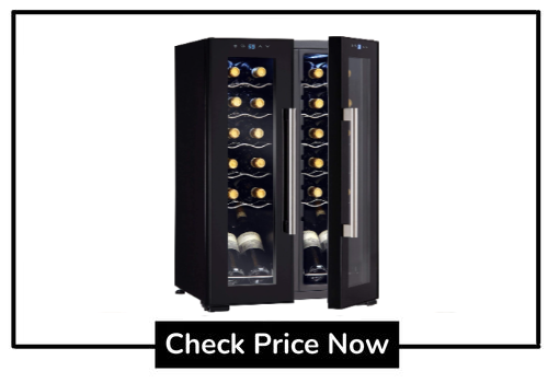 double door wine beer fridge