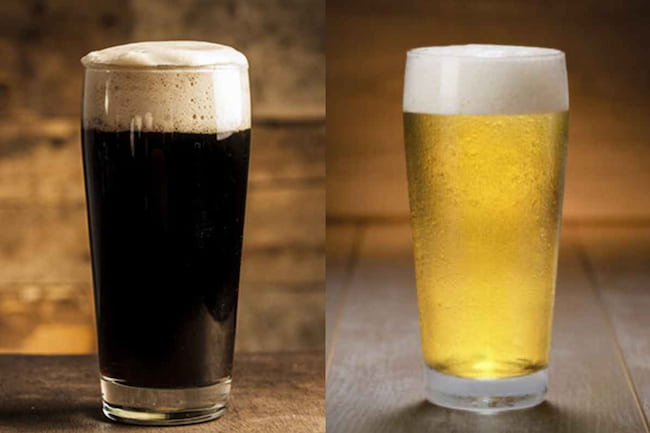 dark beer vs light beer