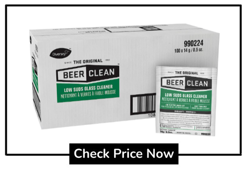 beer clean low suds glass cleaner